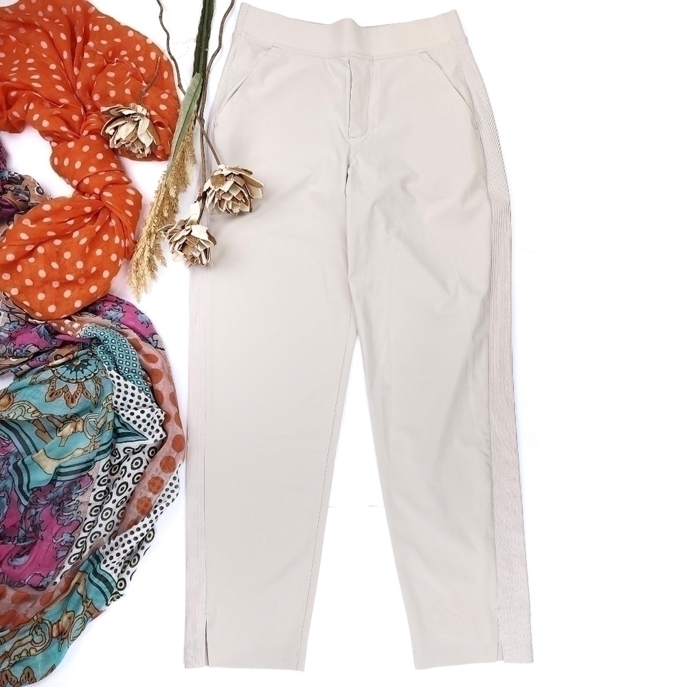 New Athleta Cream Casual Excercise Pants Sz 2 - Picture 9 of 13